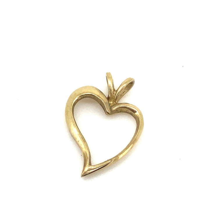 14K Gold Heart Pendant