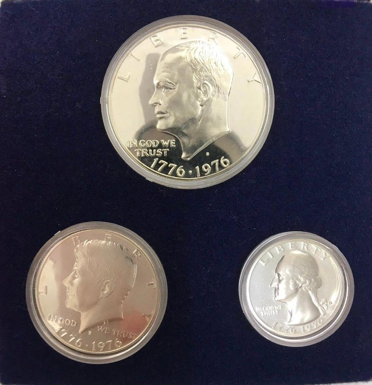 US Mint Bicentennial Silver Proof Set 