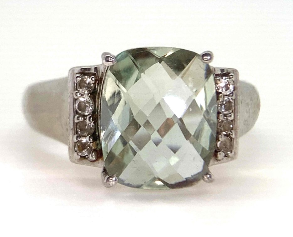 NEARLY 4 CARAT GENUINE GREEN AMETHYST EXTREMELY BRILLIANT CUT STONE 