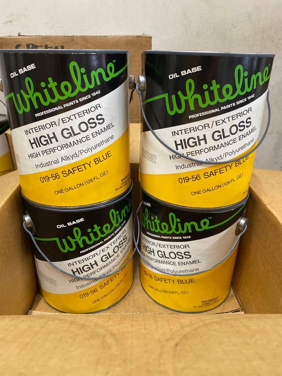 (X's 4) Whiteline Interior / Exterior High Gloss High Performance Enamel - Safety Blue 