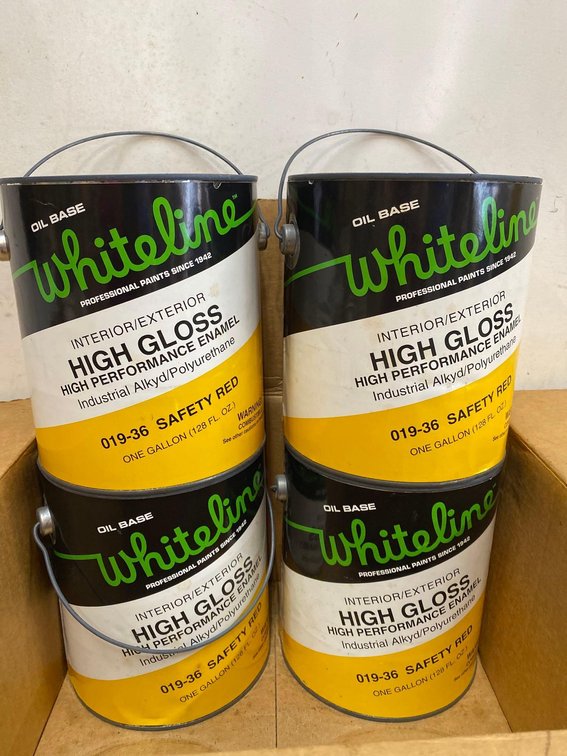 (X's 4) Whiteline Interior / Exterior High Gloss High Performance Enamel - Safety Red