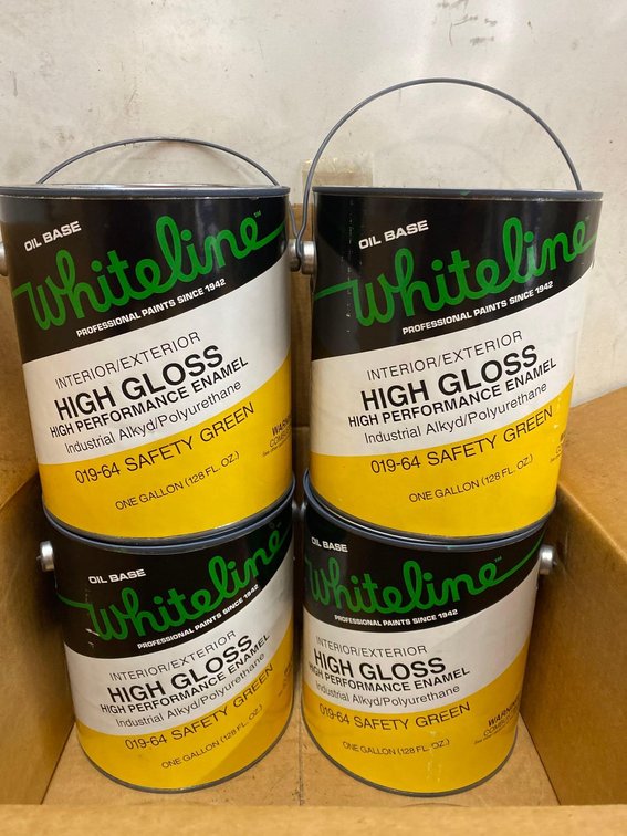 (X's 4) Whiteline Interior / Exterior High Gloss High Performance Enamel - Safety Green