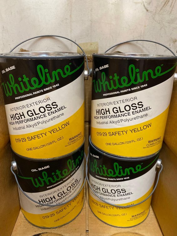(X's 4) Whiteline Interior / Exterior High Gloss High Performance Enamel - Safety Yellow
