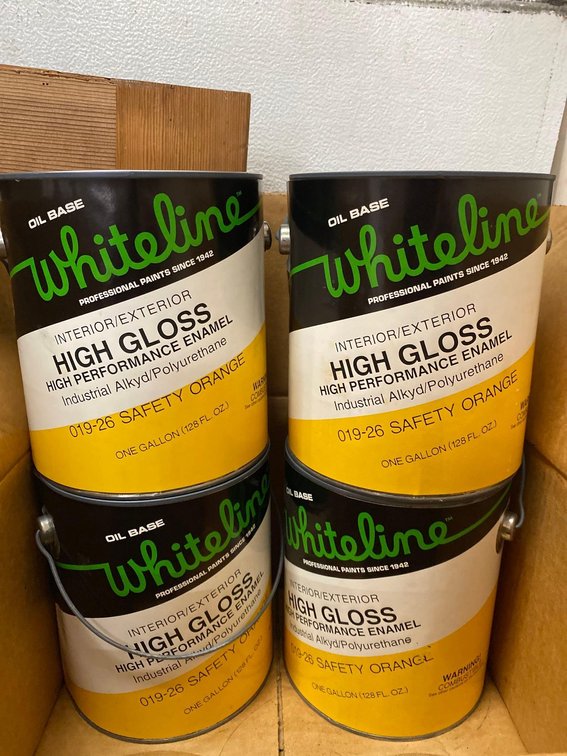 (X's 4) Whiteline Interior / Exterior High Gloss High Performance Enamel - Safety Orange