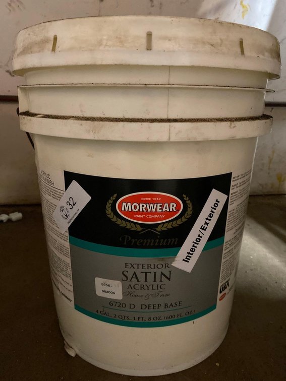 5 Gallon Bucket Morwear Premium Interior/Exterior Acrylic Satin 