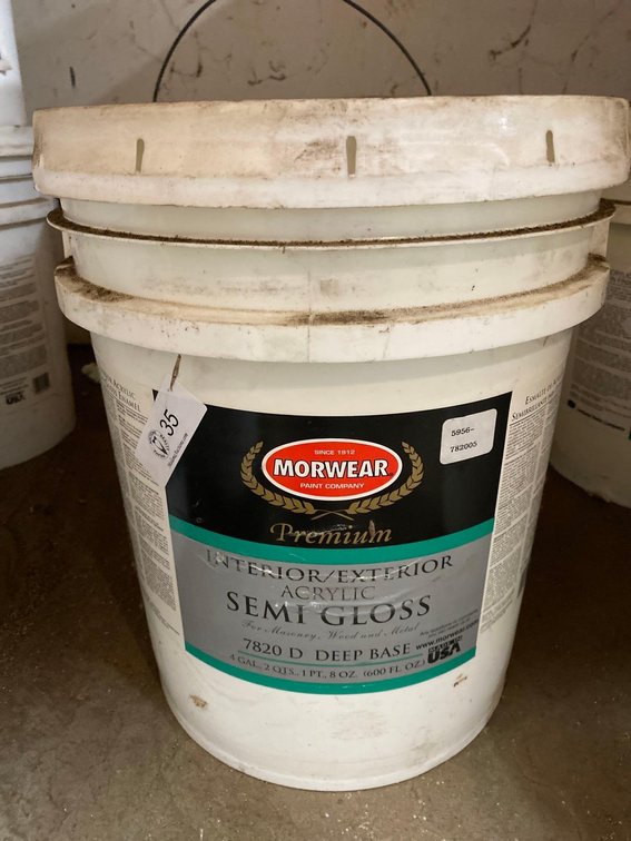 5 Gallon Bucket Morwear Premium Interior/Exterior Acrylic Semi Gloss