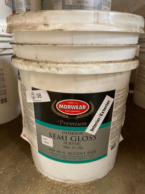 5 Gallon Bucket Morwear Premium Interior Acrylic Semi Gloss