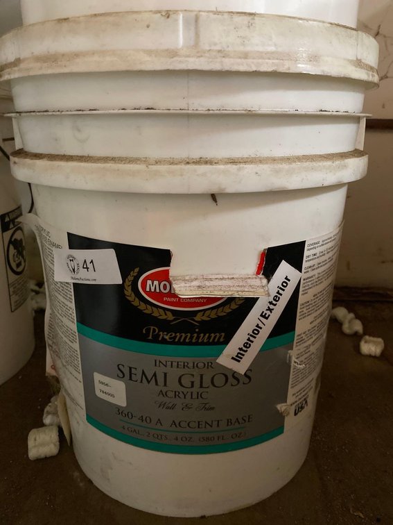 5 Gallon Bucket Morwear Premium Interior Acrylic Semi Gloss