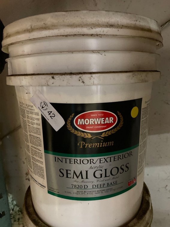 5 Gallon Bucket Morwear Premium Interior/Exterior Acrylic Semi Gloss