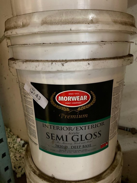 5 Gallon Bucket Morwear Premium Interior/Exterior Acrylic Semi Gloss