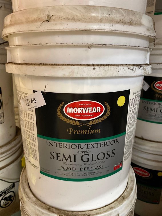 5 Gallon Bucket Morwear Premium Interior/Exterior Acrylic Semi Gloss