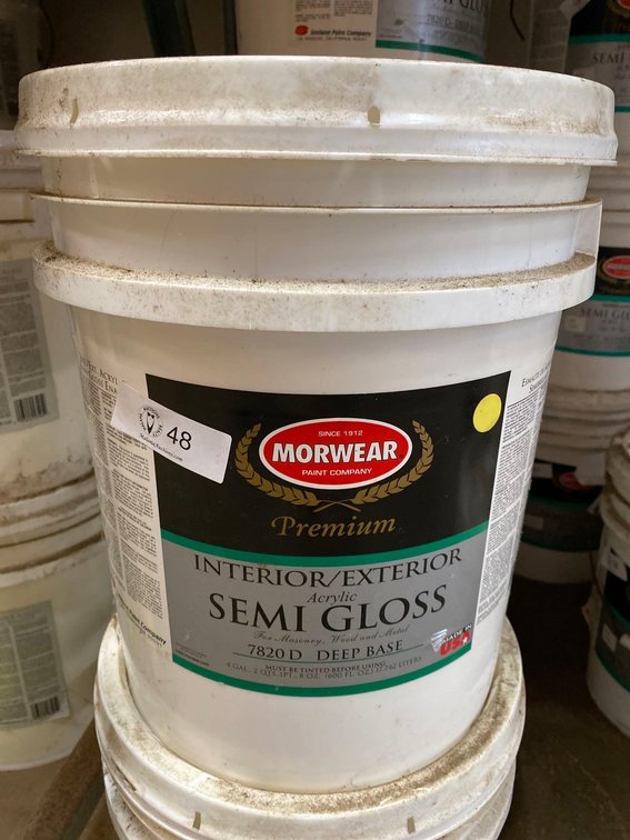5 Gallon Bucket Morwear Premium Interior/Exterior Acrylic Semi Gloss