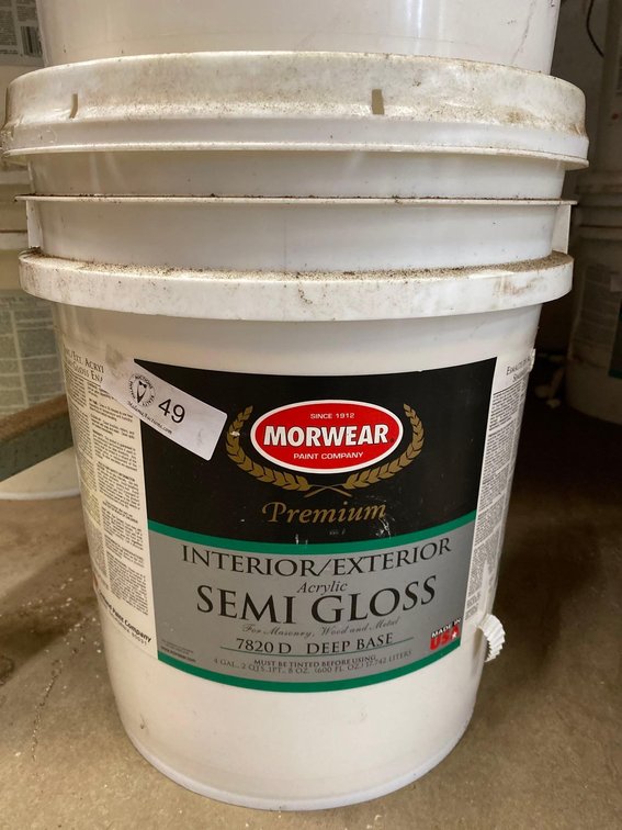 5 Gallon Bucket Morwear Premium Interior/Exterior Acrylic Semi Gloss