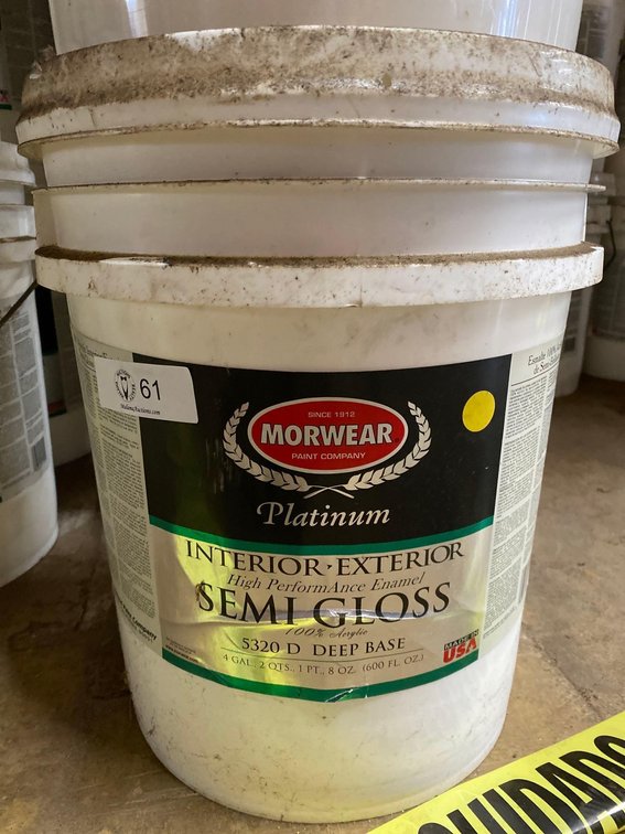 5 Gallon Bucket Morwear Premium Interior/Exterior High Performance Enamel Semi Gloss