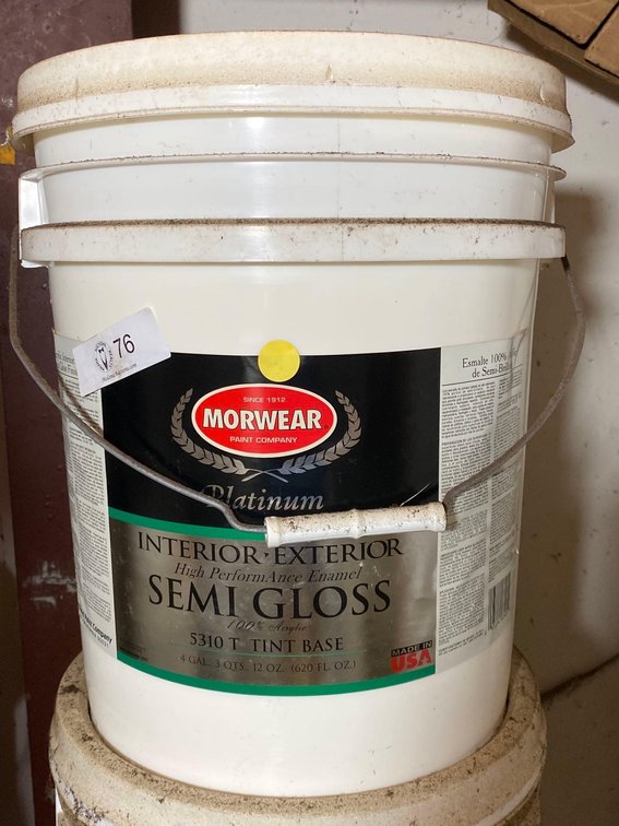 5 Gallon Bucket Morwear Premium Interior/Exterior High Performance Enamel Semi Gloss
