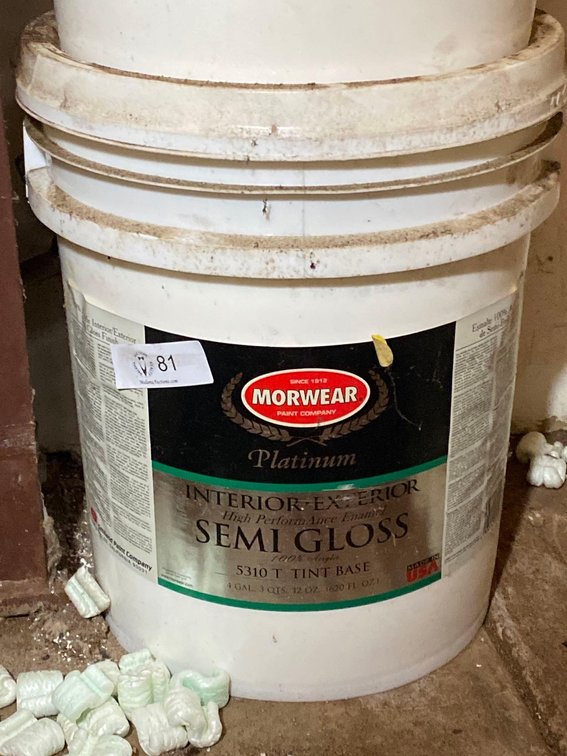 5 Gallon Bucket Morwear Premium Interior/Exterior High Performance Enamel Semi Gloss