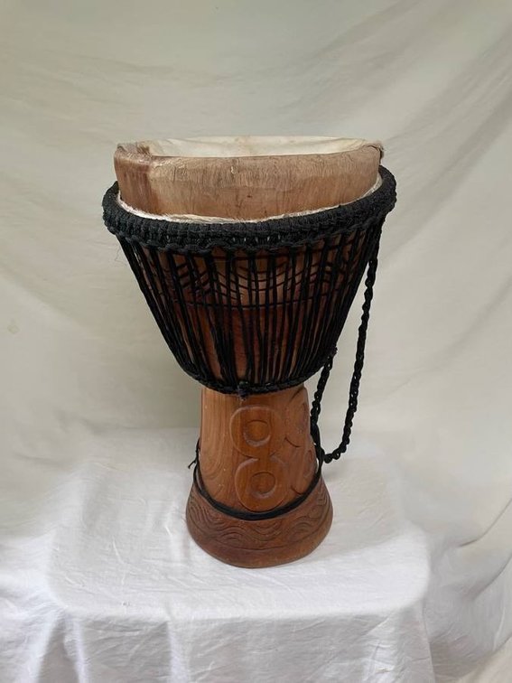 African Djembe -hand carved drum