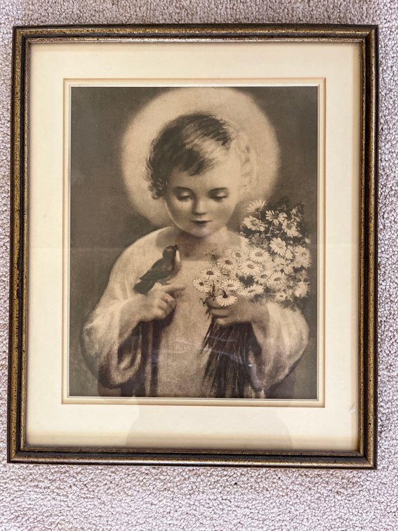 Black & White drawing of young girl