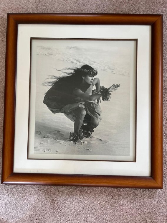 Hula Girl Dancer wall print