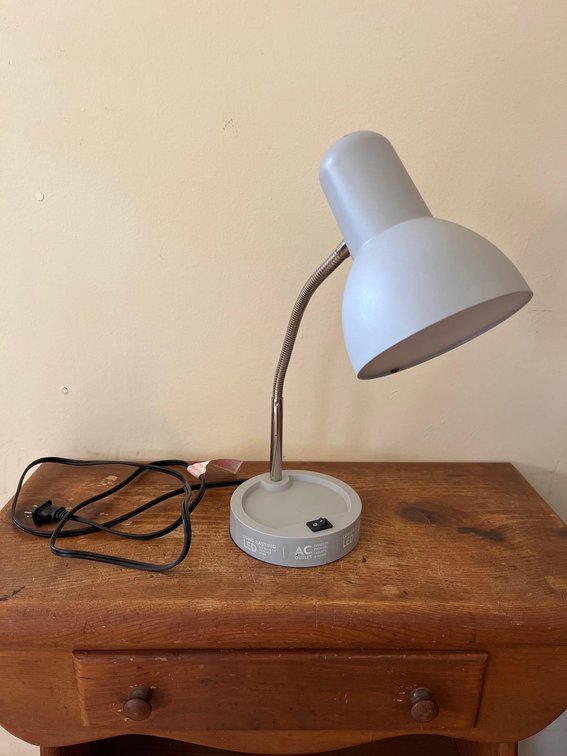 LED long lasting lamp with AC outlet