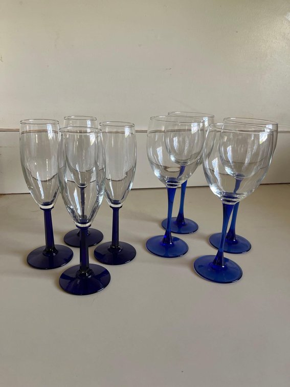 wine and champagne, glasses