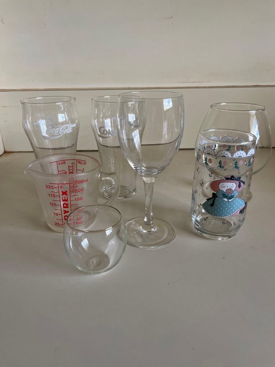 assorted glassware with no chips