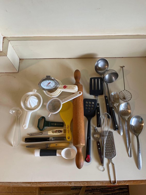 Assortment of cooking utensils