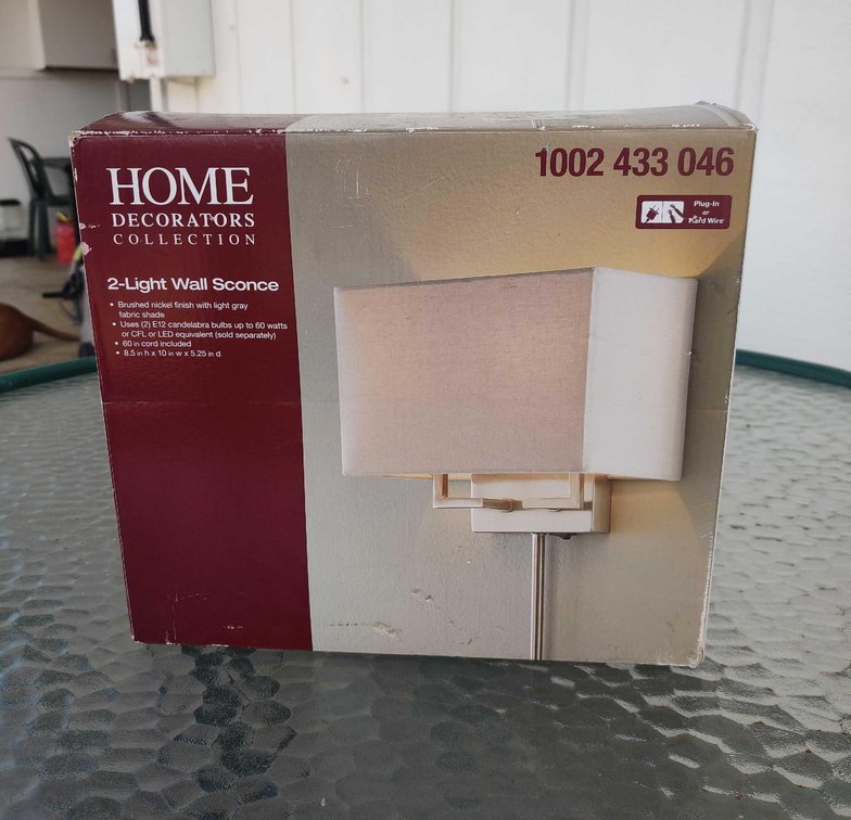 Home Collection 2 Light Wall Mount  