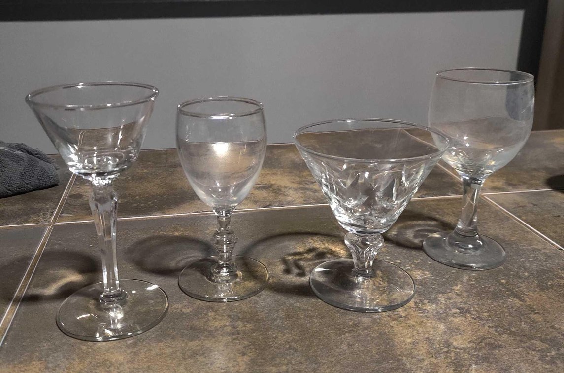 4pc Crystal Wine Glass
