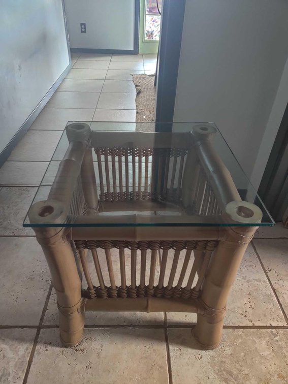 Bamboo End Table 
