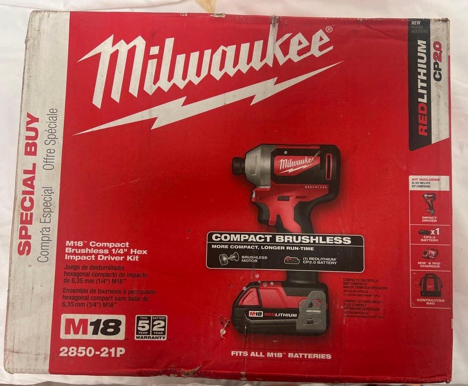 BRAND NEW MILWAUKEE M18 Impact drill combo