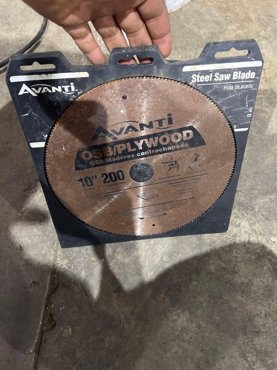 NEW TABLE SAW BLADE FINISH