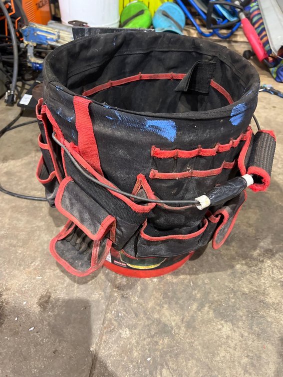 Contractor Tool Bucket and Belts