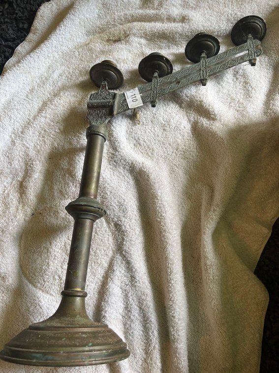 Very Old Vintage Half Candle Stick from 1879