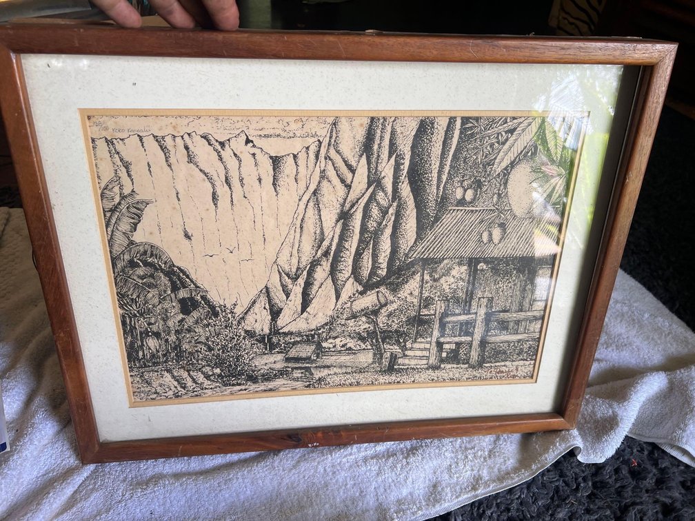 1963 Vintage 138/150 Artwork Signed By artist HAWAII!