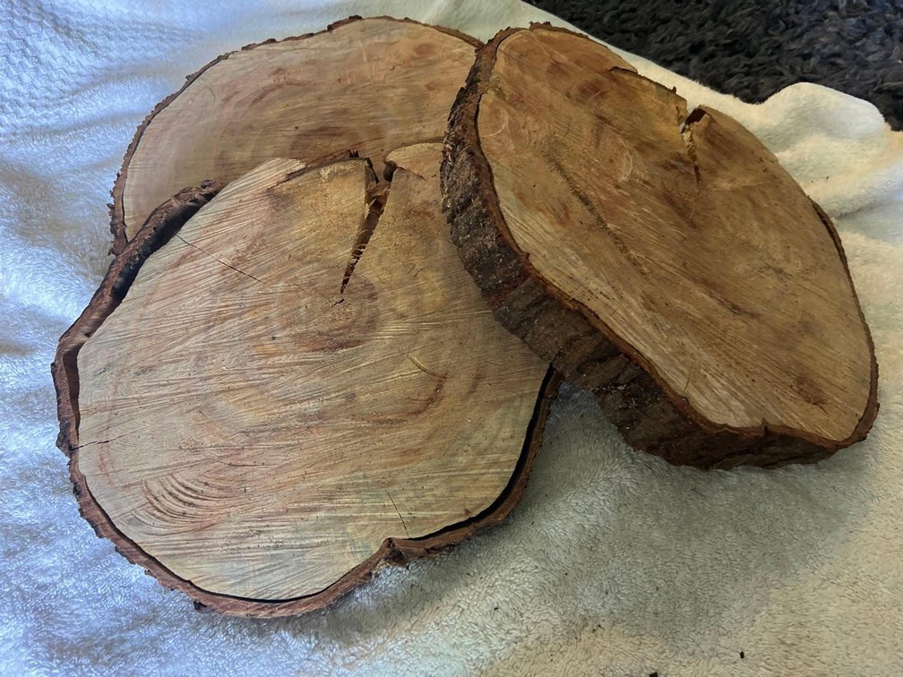 3 Raw cuts of Koa wood For hot pots and plates