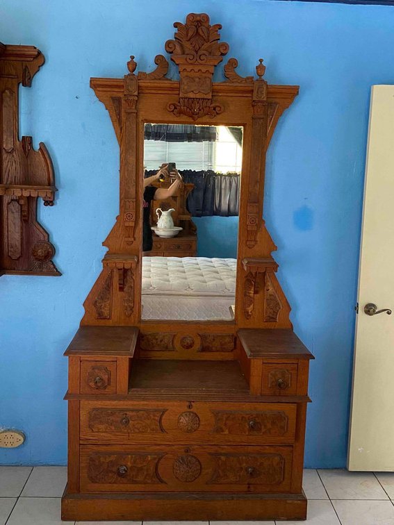 Balinese Ornate Intrigue Unique Vanity Dresser 