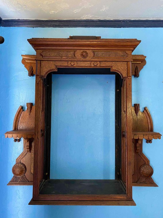 Balinese  Ornate Intrigue Unique Wall Mount Shelf 