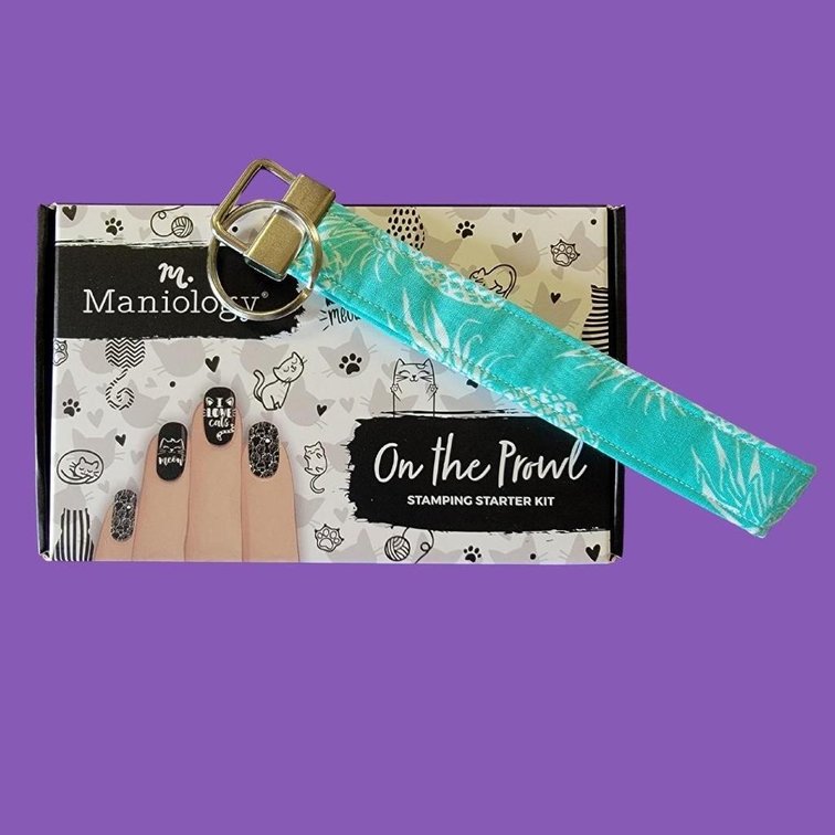 Maniology Nail Plate Kit with Wristlet Key Fob - On the Prowl