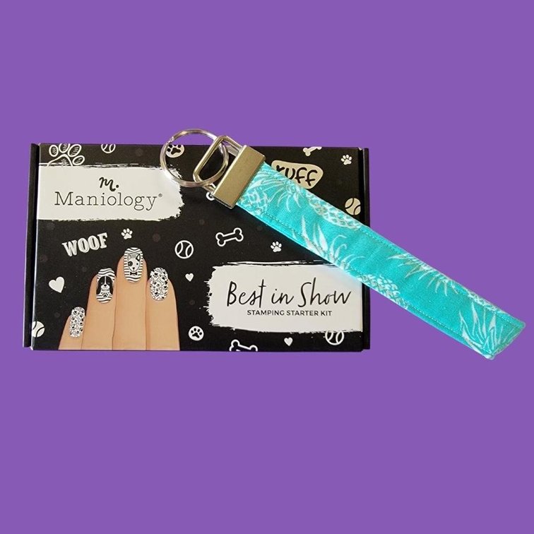 Maniology Nail Plate Kit with Wristlet Key Fob - On the Prowl
