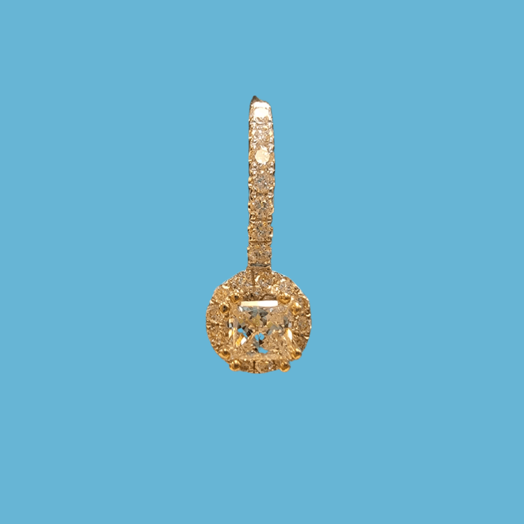 Stunning diamond drop earrings