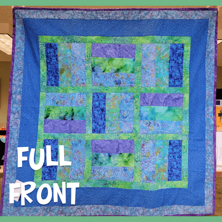 Colorful "Bibitty Bobbity Boo" Handmade quilt by Mary Zakula