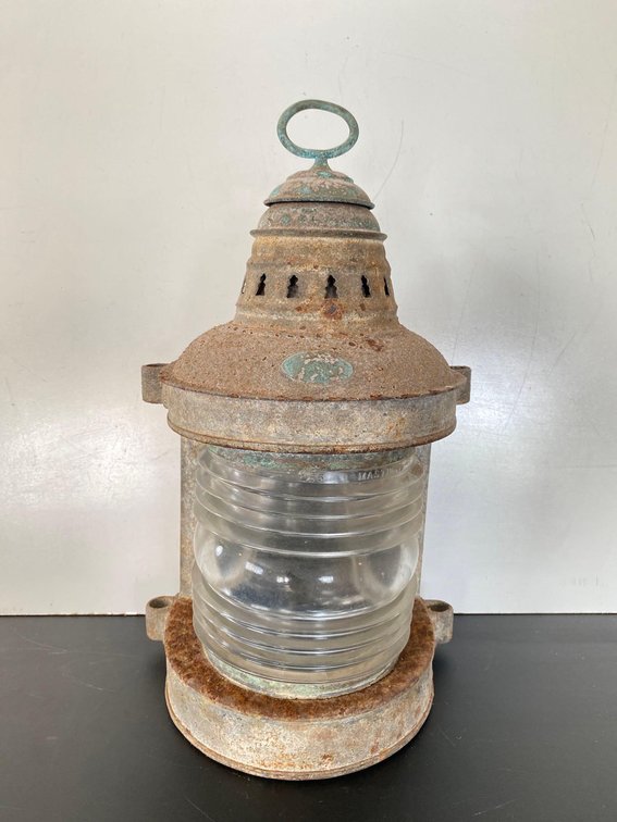 Antique Circa 1930's Perko 256 Masthead Nautical Lighting Lantern