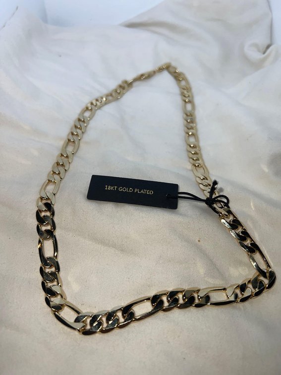 18k GOLD PLATED 11.5 mm Italian Chain BRAND NEW