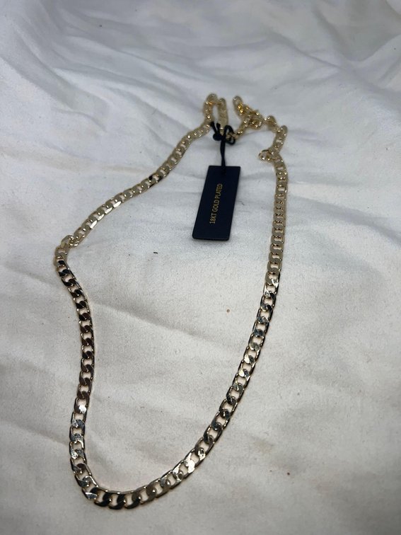 18k GOLD PLATED 6.5 mm Cuban Link chain BRAND NEW