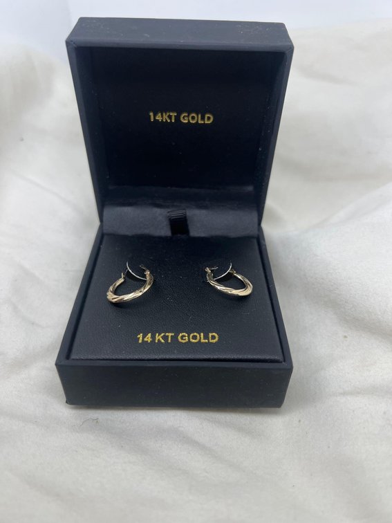14k GOLD earrings NEW