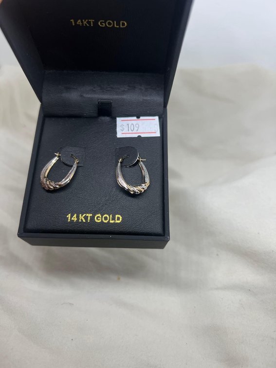 14k GOLD earrings NEW