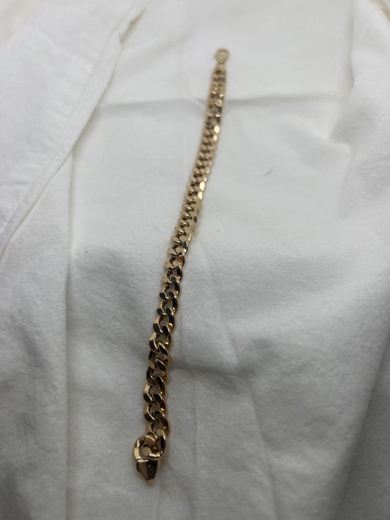 14k Solid gold Cuban link Mens bracelet! $699 at costco Now!