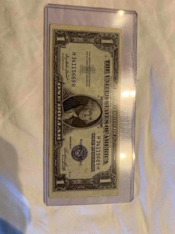 VERY RARE SILVER CERTIFICATE!! LETTER A Mint Condition! $380 bill!