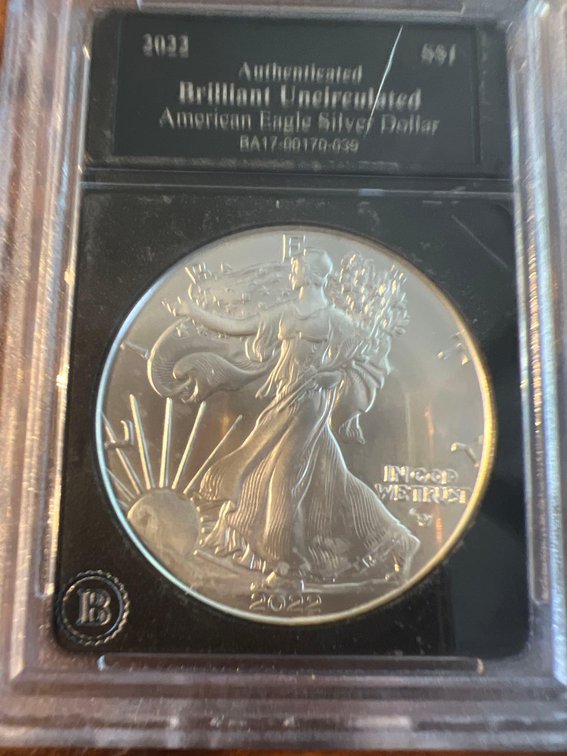 VERY RARE 1 OUNCE OF SILVER UNCIRCULATED STANDING LIBERTY!! $1000 Appraised Coin